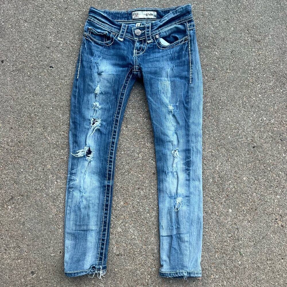 BKE Stella Straight Jeans 24S HEMMED to 26” inseam